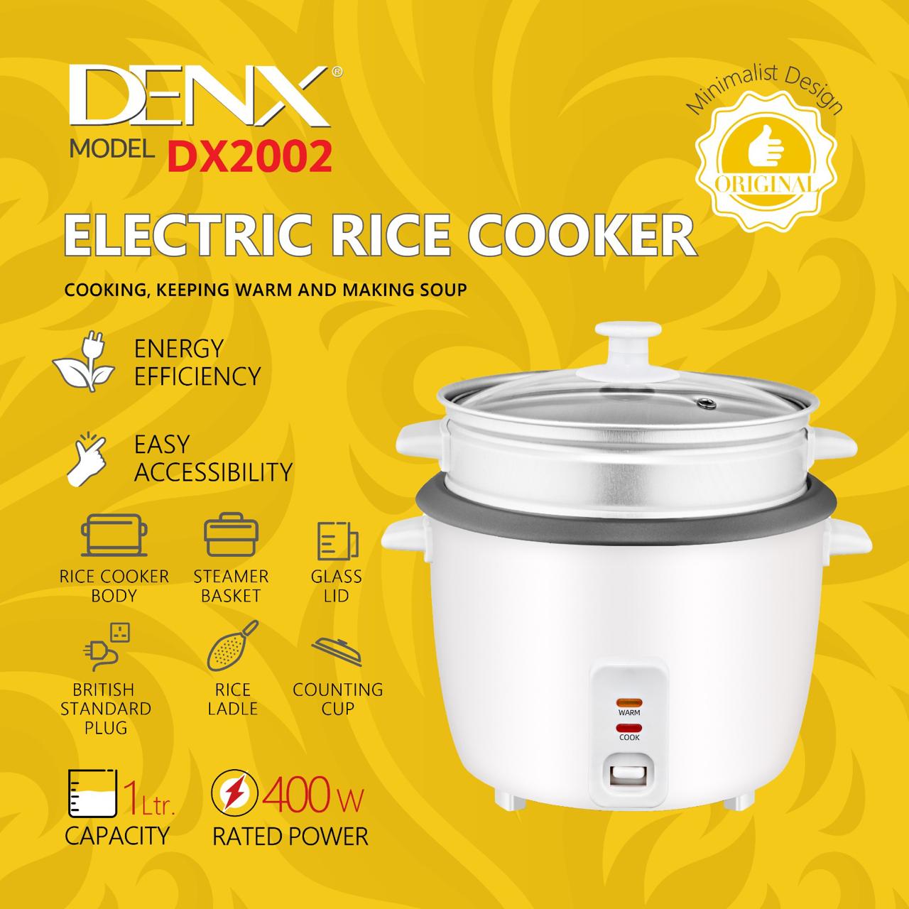 مطبخة الأرز الكهربائية DX2002 من DENX