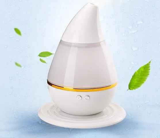 مرطب الهواء وموزع للزيوت العطرية مع 7 ألوان إضاءة LED للمنزل وغرفة النوم والمكتب واليوجا