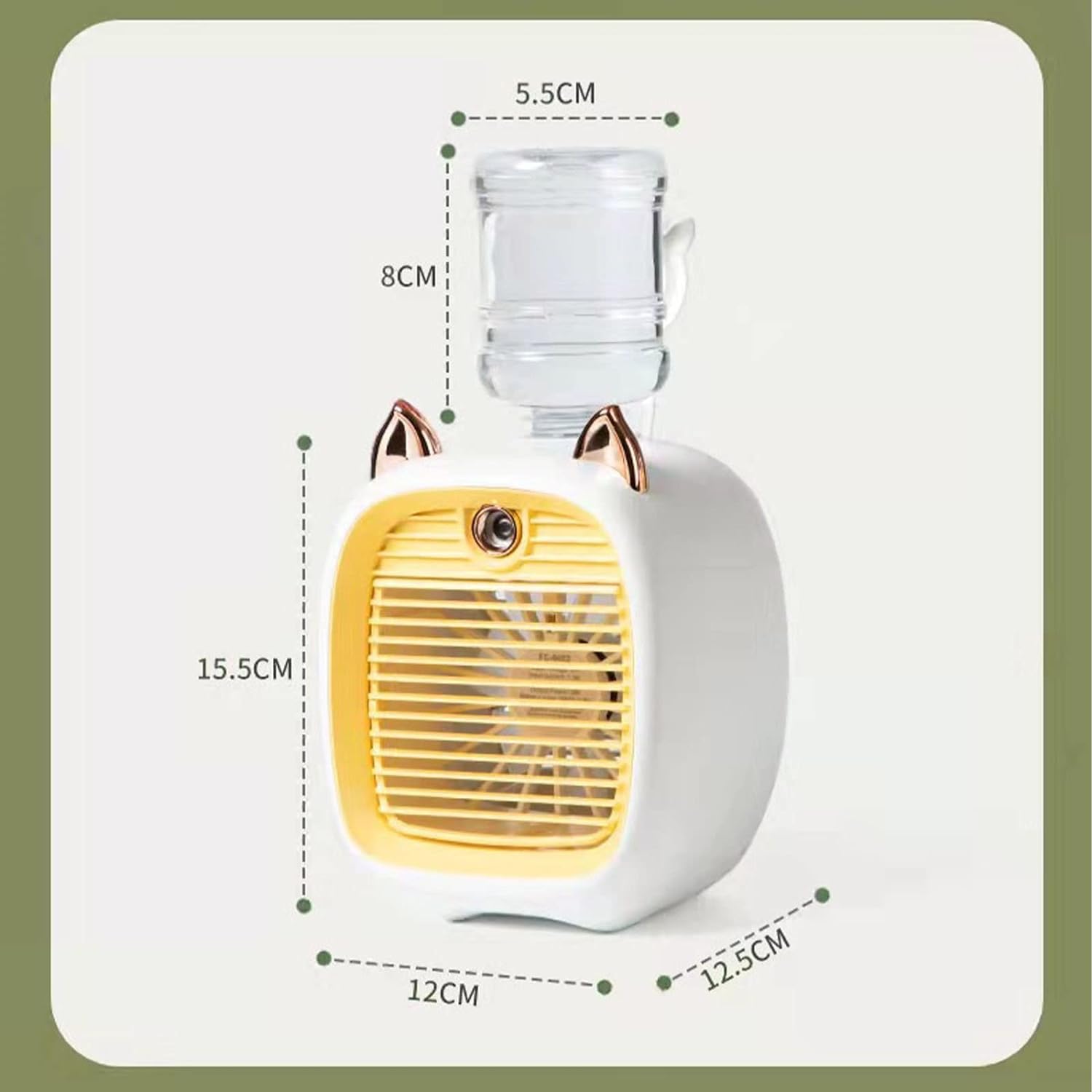 مروحة الهواء المحمولة بمنفذ USB لترطيب وتنقية الهواء
